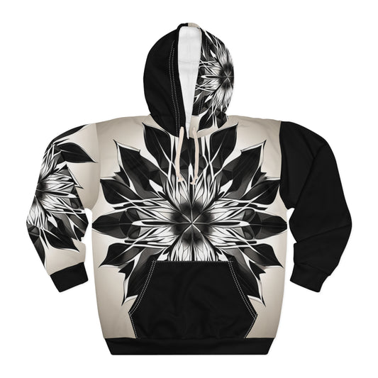 Geometric Flower Hoodie - SacredDesignsFlow Unisex Pullover