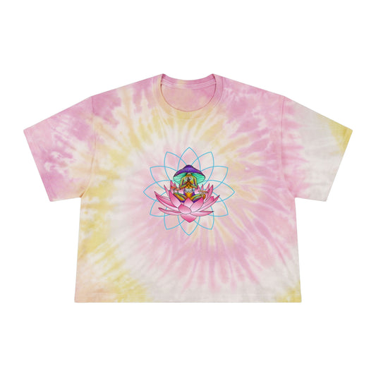 Women's Tie-Dye Sitting Lotus Crop Tee